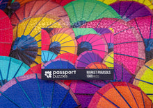 Load image into Gallery viewer, Passport Puzzles 1000 piece jigsaw puzzle Market Parasols
