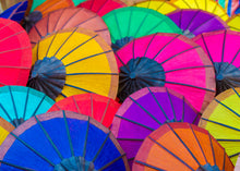 Load image into Gallery viewer, Passport Puzzles 1000 piece jigsaw puzzle Market Parasols