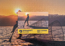 Load image into Gallery viewer, Passport Puzzles 1000 piece jigsaw puzzle Sunset Fisherman
